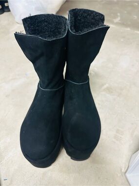 Dolls Kill Black Platform Winter Boots